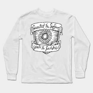 Sun to Me - Illustrated Lyrics - Zach Bryan Long Sleeve T-Shirt